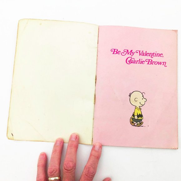 Vintage Be My Valentine Charlie Brown 1976 Peanuts Snoopy - Picture 5 of 7